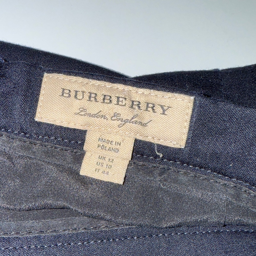 Designer Burberry England Elegant Navy Women's Skirt
